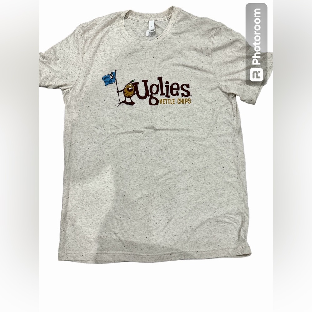 Uglies‎ Kettle Chips Short Sleeve T Shirt Men’s Size Large Tan Cream